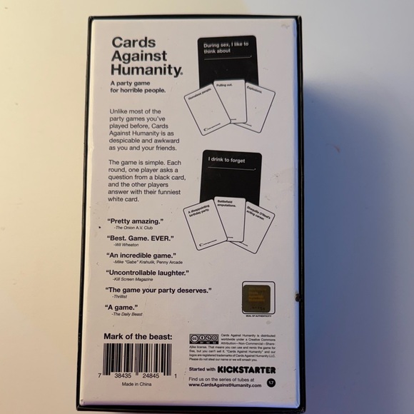 Cards Against Humanity Original Game - Black Box - Picture 3 of 3